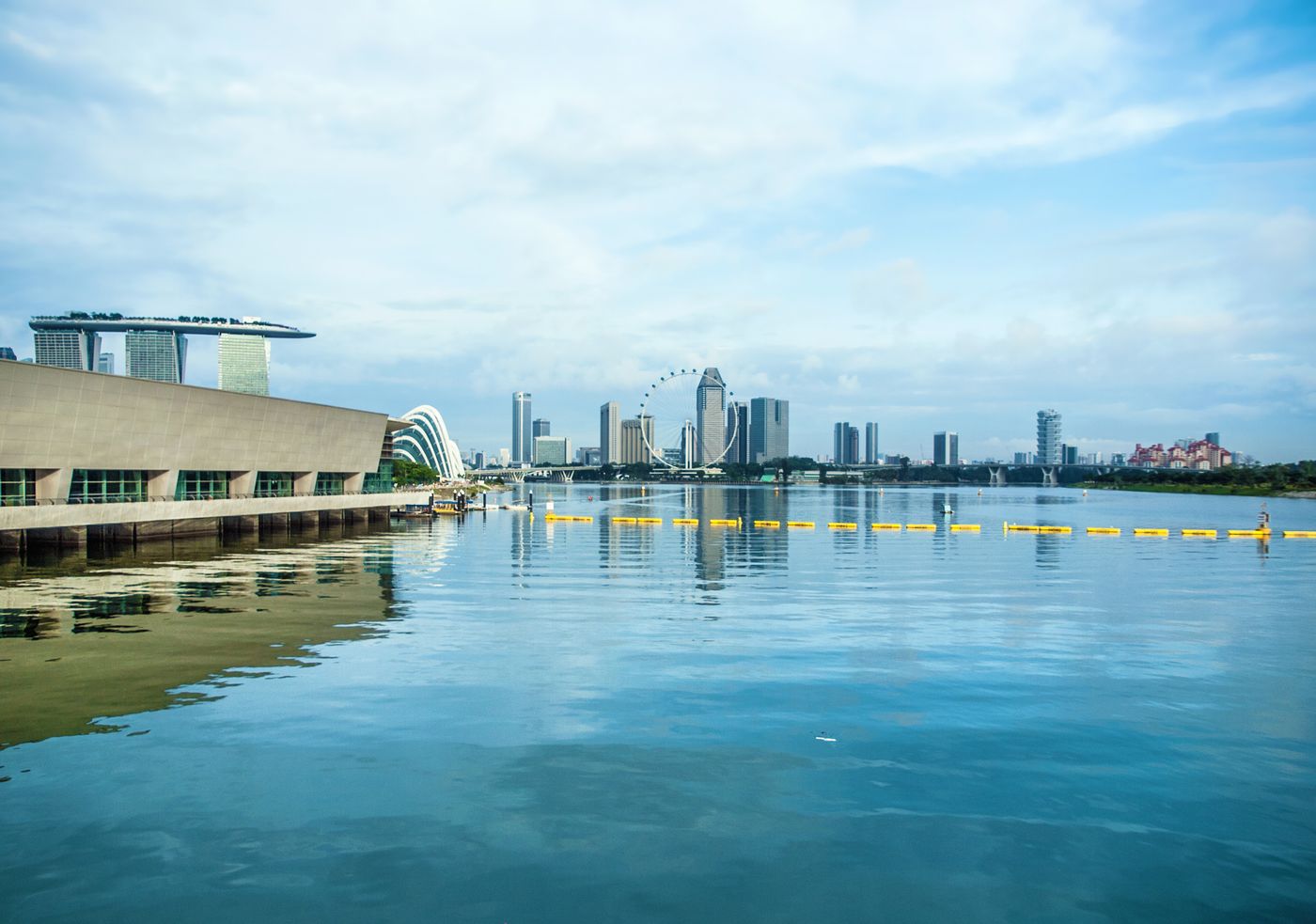 Singapore Marina Bay skyline and waterfront
